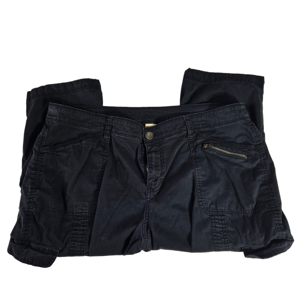 Faded Glory Women's Black Denim Capris - Size 18